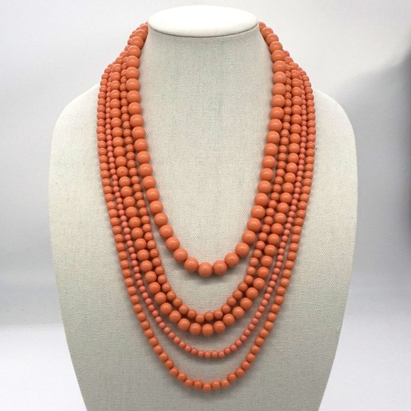 Layered Beaded Necklace, New Necklace, Statement Necklace. - Picture 5 of 6